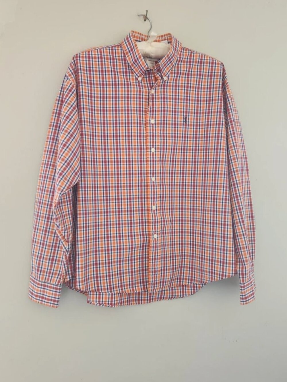 Yves Saint Laurent YSL Men's Plaid Check Shirt XL